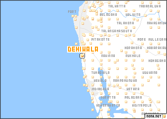 map of Dehiwala