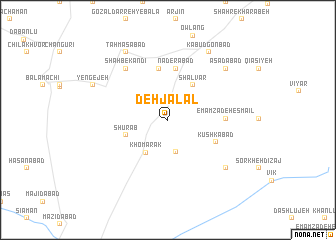 map of Deh Jalāl