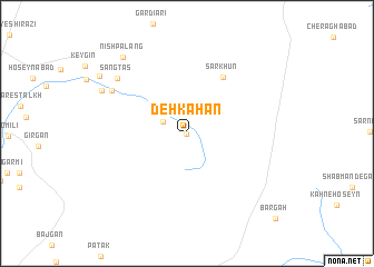 map of Deh Kahān