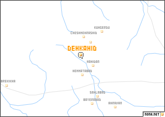 map of Deh Kāhīd