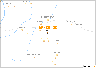 map of Deh Kalak