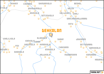 map of Deh Kalān