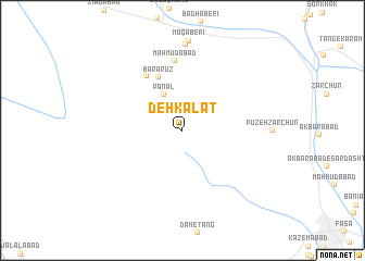 map of Dehkalāt