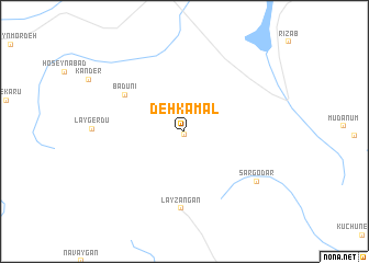 map of Deh Kamāl