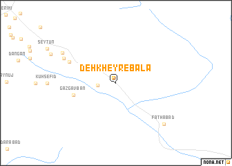 map of Deh Kheyr-e Bālā