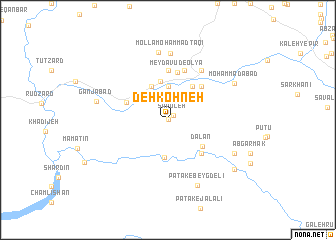 map of Deh Kohneh
