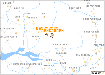 map of Deh Kohneh