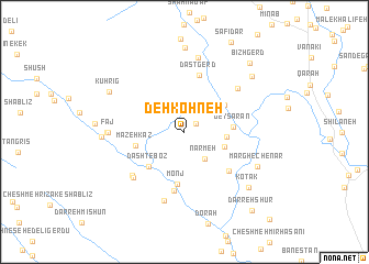 map of Deh Kohneh