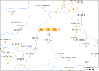 map of Deh Kohneh