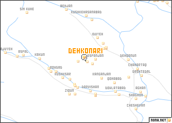 map of Deh Konārī