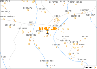 map of Deh Lāleh