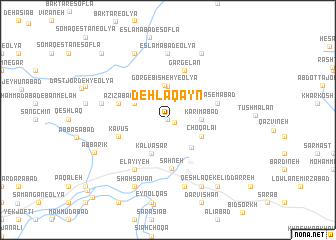 map of Dehlaqayn