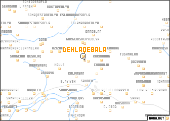 map of Dehlaq-e Bālā