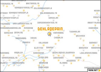 map of Dehlaq-e Pāʼīn