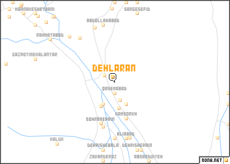 map of Deh Larān