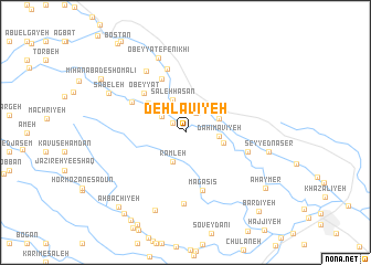 map of Dehlāvīyeh