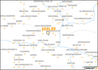 map of Deh Lor