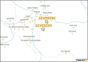 map of Deh Mārak