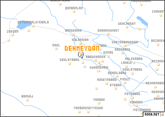 map of Deh Meydān