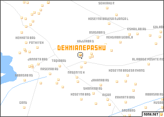 map of Deh Mīān-e Pashū