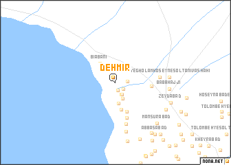 map of Deh Mīr