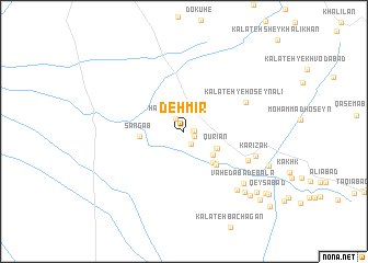 map of Deh Mīr