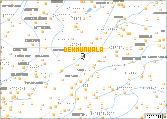 map of Dehmūnwāla