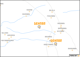 map of Dehnār
