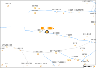 map of Dehnār