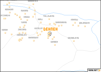 map of Dehneh