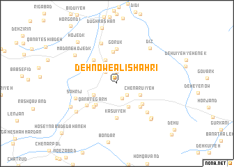 map of Deh Now-e ‘Alī Shahrī
