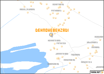 map of Deh Now-e Behzādī