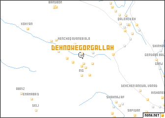 map of Deh Now-e Gorgallāh