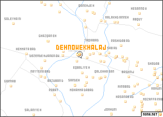 map of Dehnow-e Khalaj