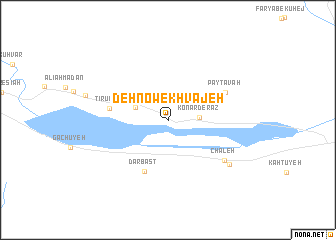 map of Deh Now-e Khvājeh