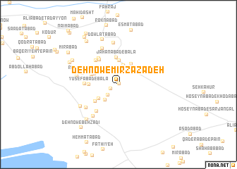 map of Deh Now-e Mīrzā Zādeh