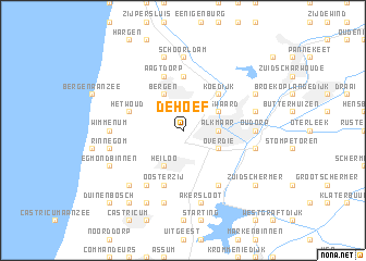 map of De Hoef