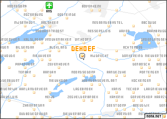 map of De Hoef