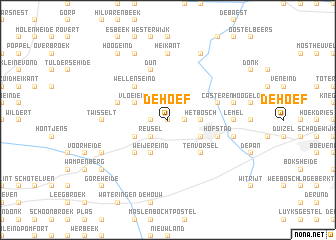 map of De Hoef