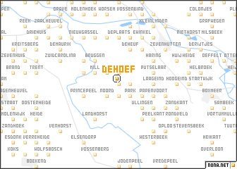 map of De Hoef