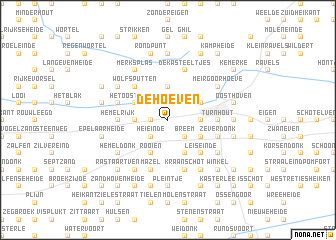 map of De Hoeven