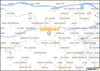 map of De Hoeven