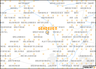 map of De Hoeven