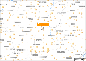 map of Dehoma