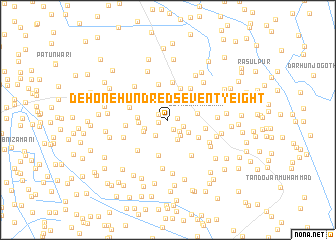 map of Deh One Hundred Seventy-eight