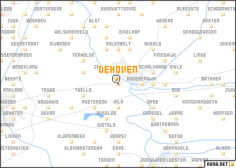 map of De Hoven