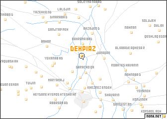 map of Deh Pīāz