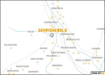 map of Deh Pīsh-e Bālā