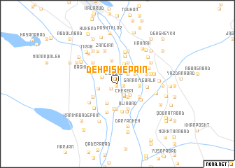 map of Deh Pīsh-e Pā\