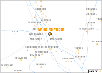 map of Deh Pīsh-e Pā\